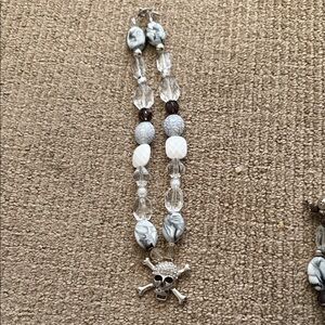 Skull and Bead Necklace